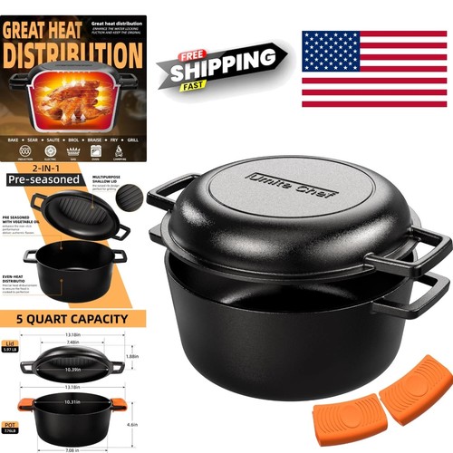 Cast iron dutch oven pot - pot, with
