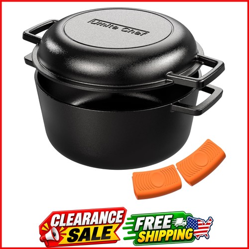 Cast iron dutch oven pot - dutch, with