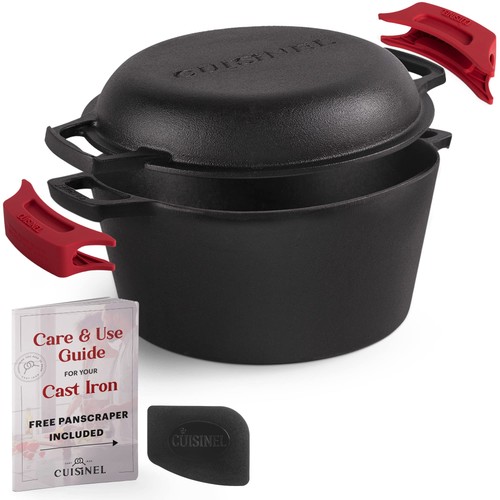 Cuisinel cast iron dutch - iron, oven