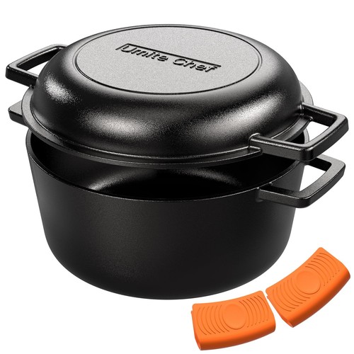 Pre seasoned cast iron dutch - cast,